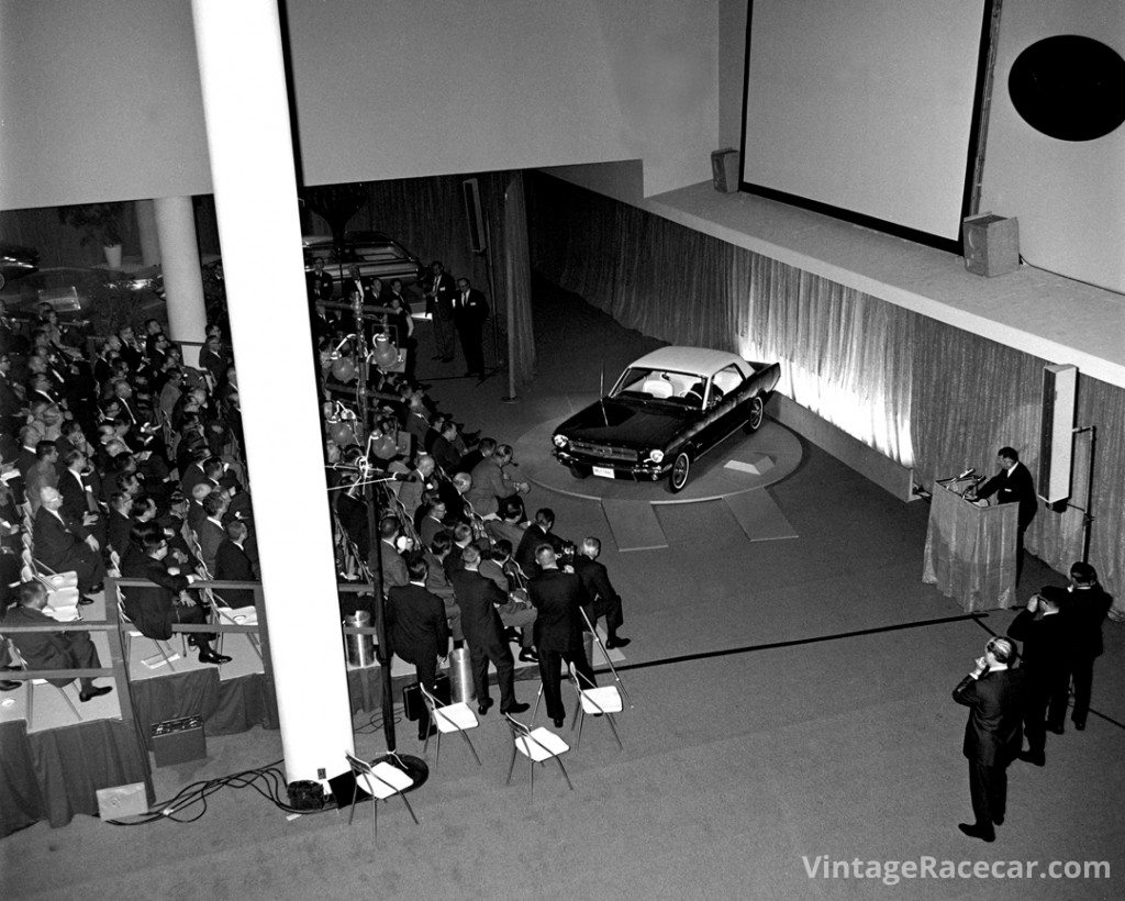 The Mustang was introduced to an anxious public in Flushing, NY at the 1964 WorldÕs Fair. Photo: Ford Motor Company 