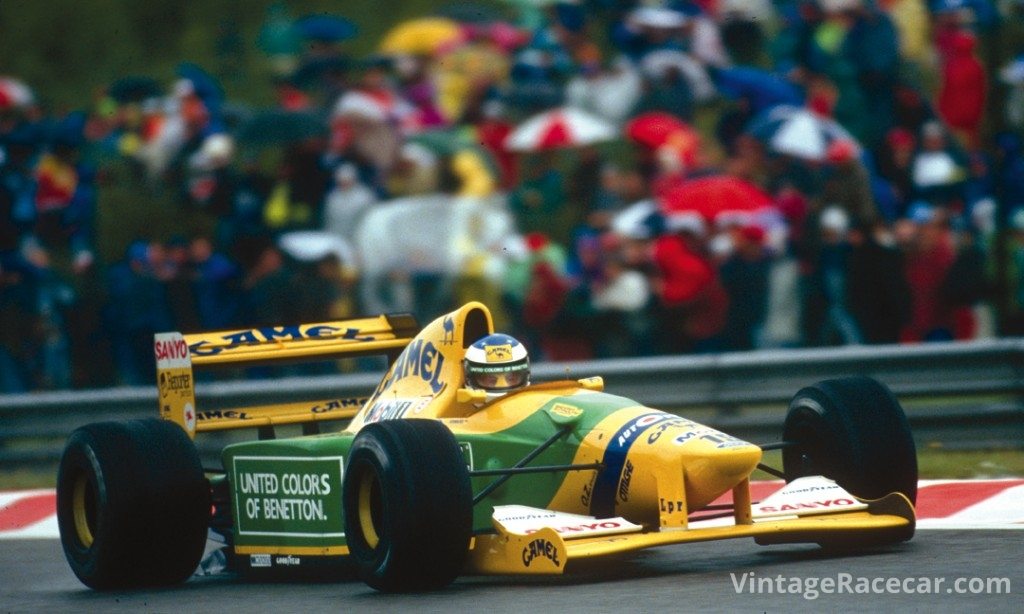 Much of Brawn's success has come courtesy of Michael Schumacher, seen here in 1992 at Spa, winning his first Grand Prix with the Benetton B192.Photo: Mike Cotes 