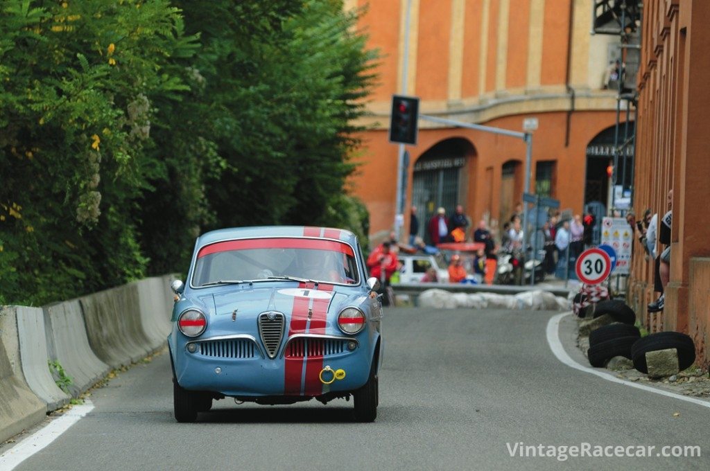 Last but not least was Andrea Lieto in his Alfa Romeo Giulietta Ti.Photo: Peter Collins 