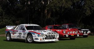 John CampionÕs assembled collection of Lancia works rally cars. Martin W Spetz 0