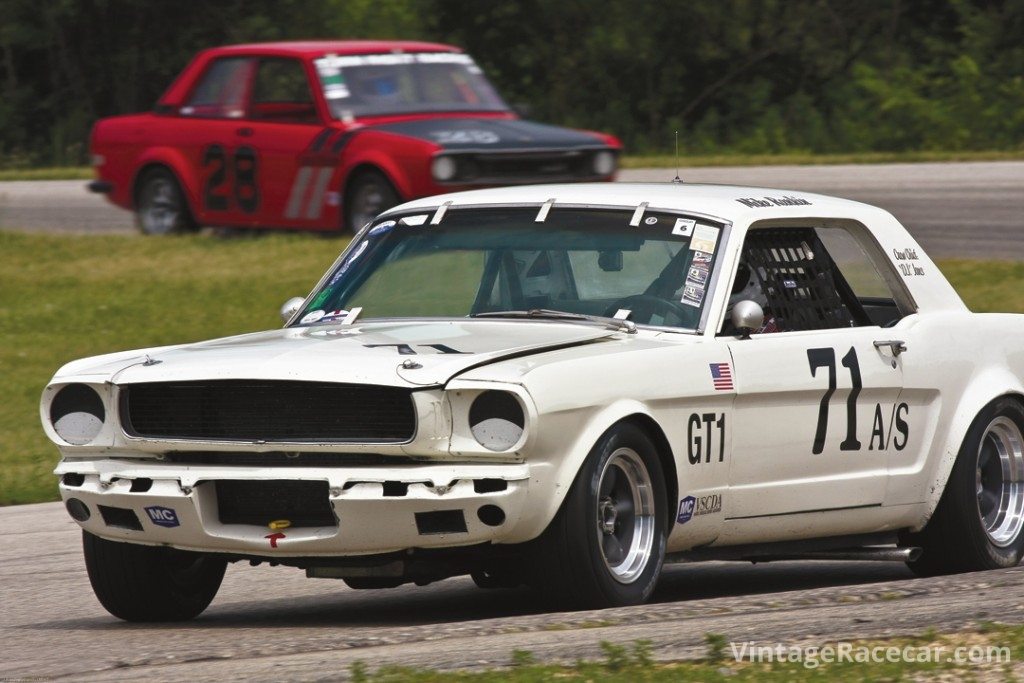 Mike Rankin raced his raucous 1965 Ford Mustang.<br /> Photo: JR Schabowski