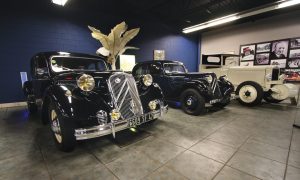  Two Citroën Traction Avants at the Tampa Bay Automobile Museum, examples of fairly mild French styling of the Deco era.