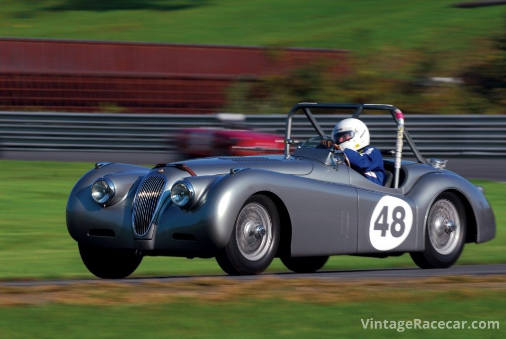 Stu Foer at speed in his 1951 Jaguar XK120.Photo: Michael Casey-DiPleco 