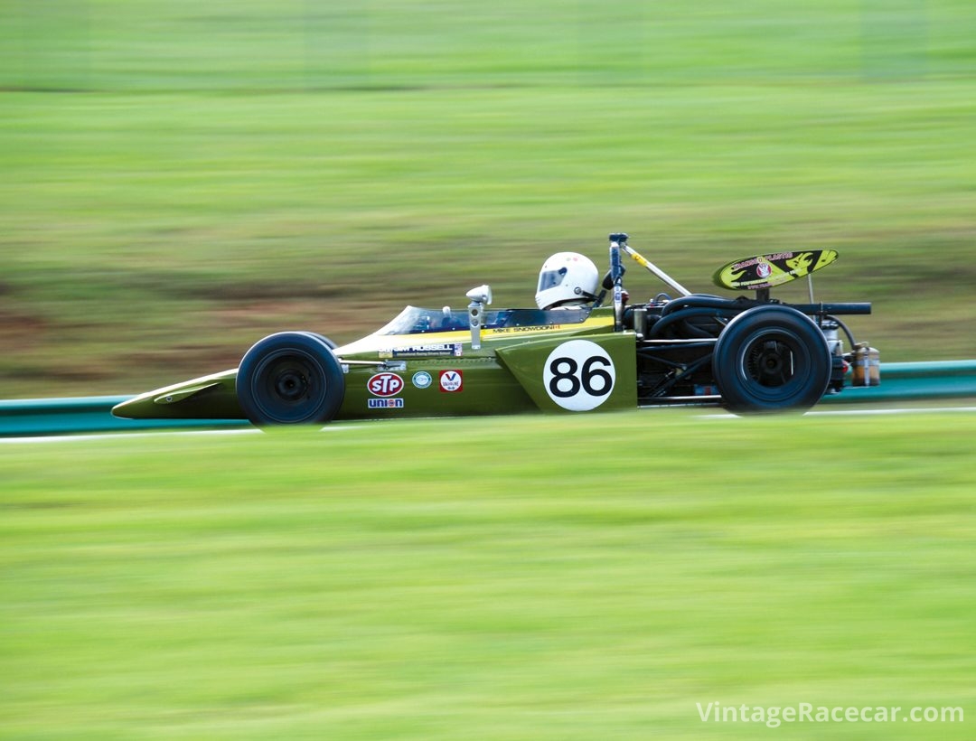 Michael Snowden brought out his very rare ex-F2 1972 GRD 272.Photo: Fred Lewis 