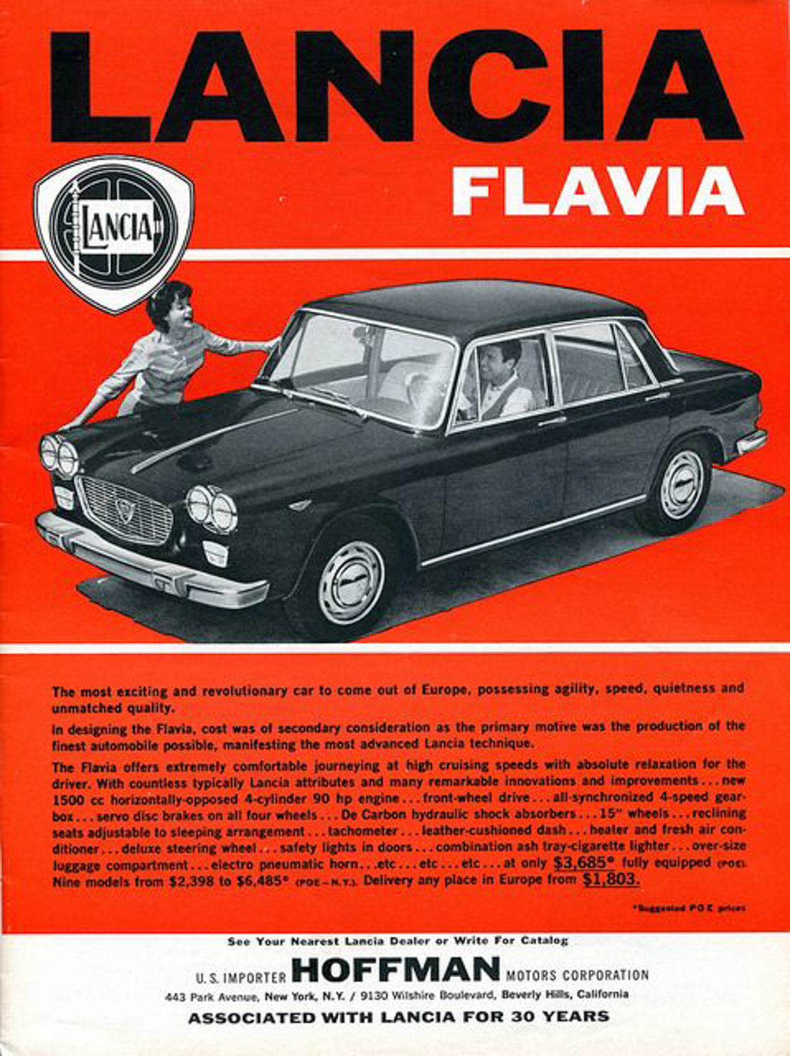 It seems like a rule that Italian manufactures will introduce a new model with a sedan. So it was with the Flavia. 