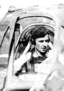 Major John Fitch in his P-51. 