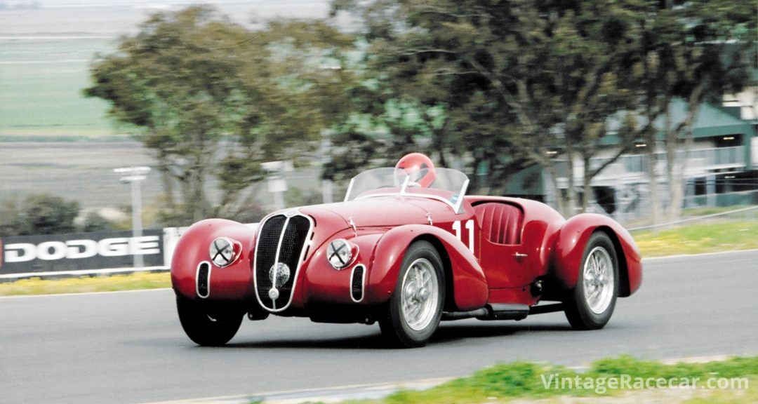 Conrad StevensonÕs gorgeous 1939 Alfa Romeo 6C 2500.Photo: Jim Williams 