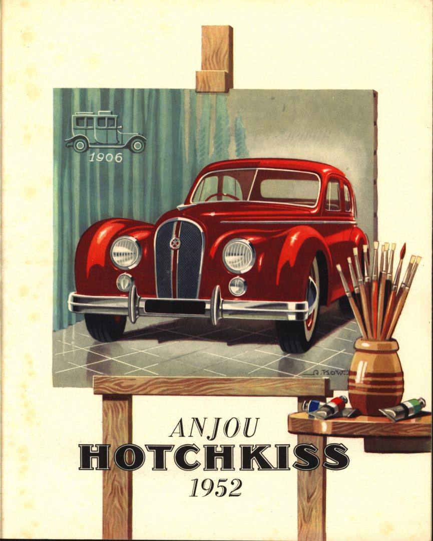 Hotchkiss suffered from new economic rules after WWII, but they still produced a beautiful automobile. 