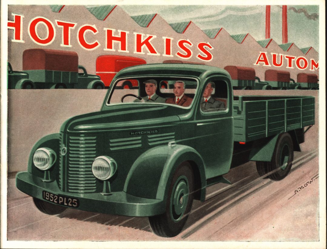 Truck production helped keep Hotchkiss in business while they struggled to continue to produce automobiles. 