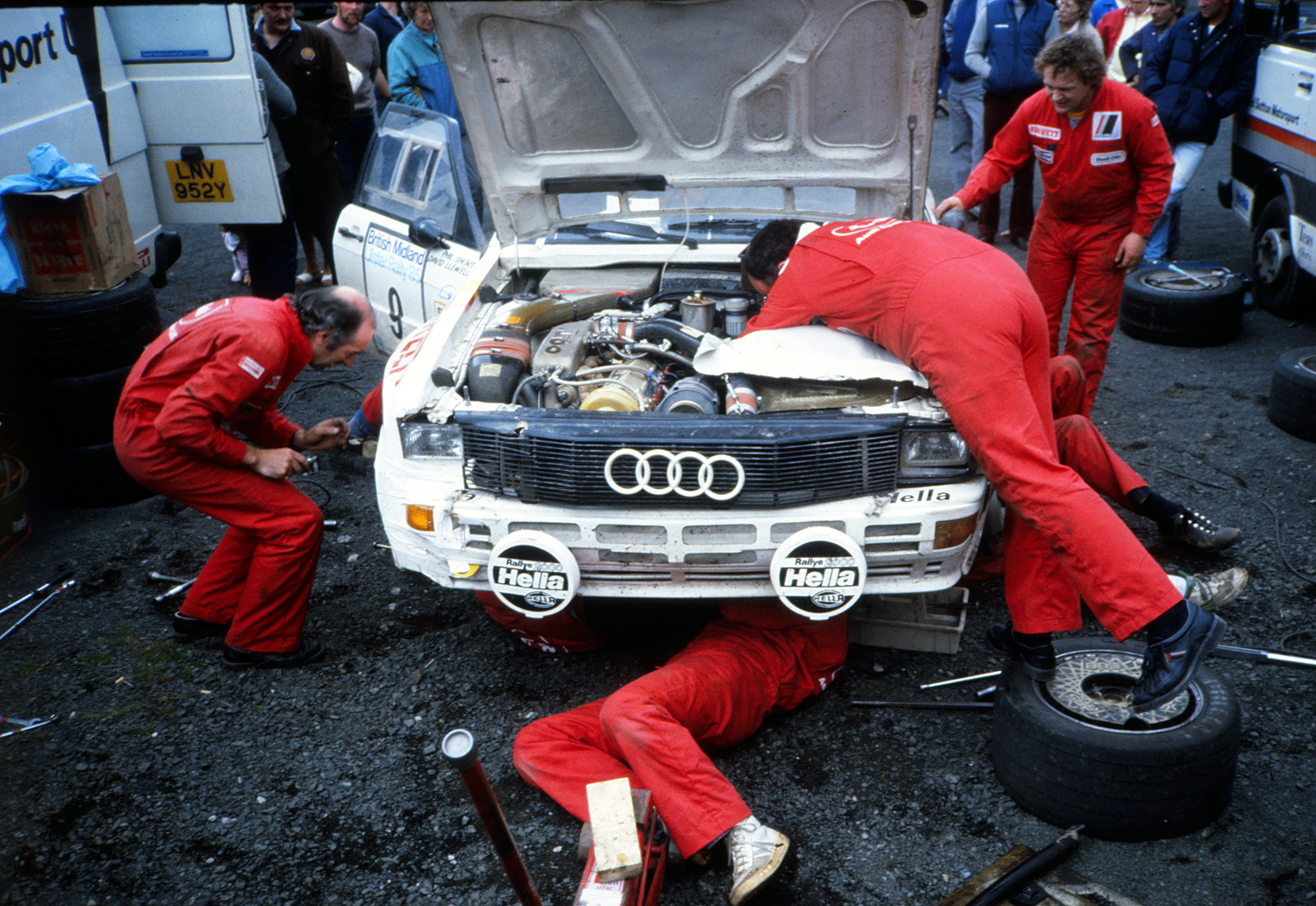 David Lewellin and Phil Short’s A2 quattro receives attention 