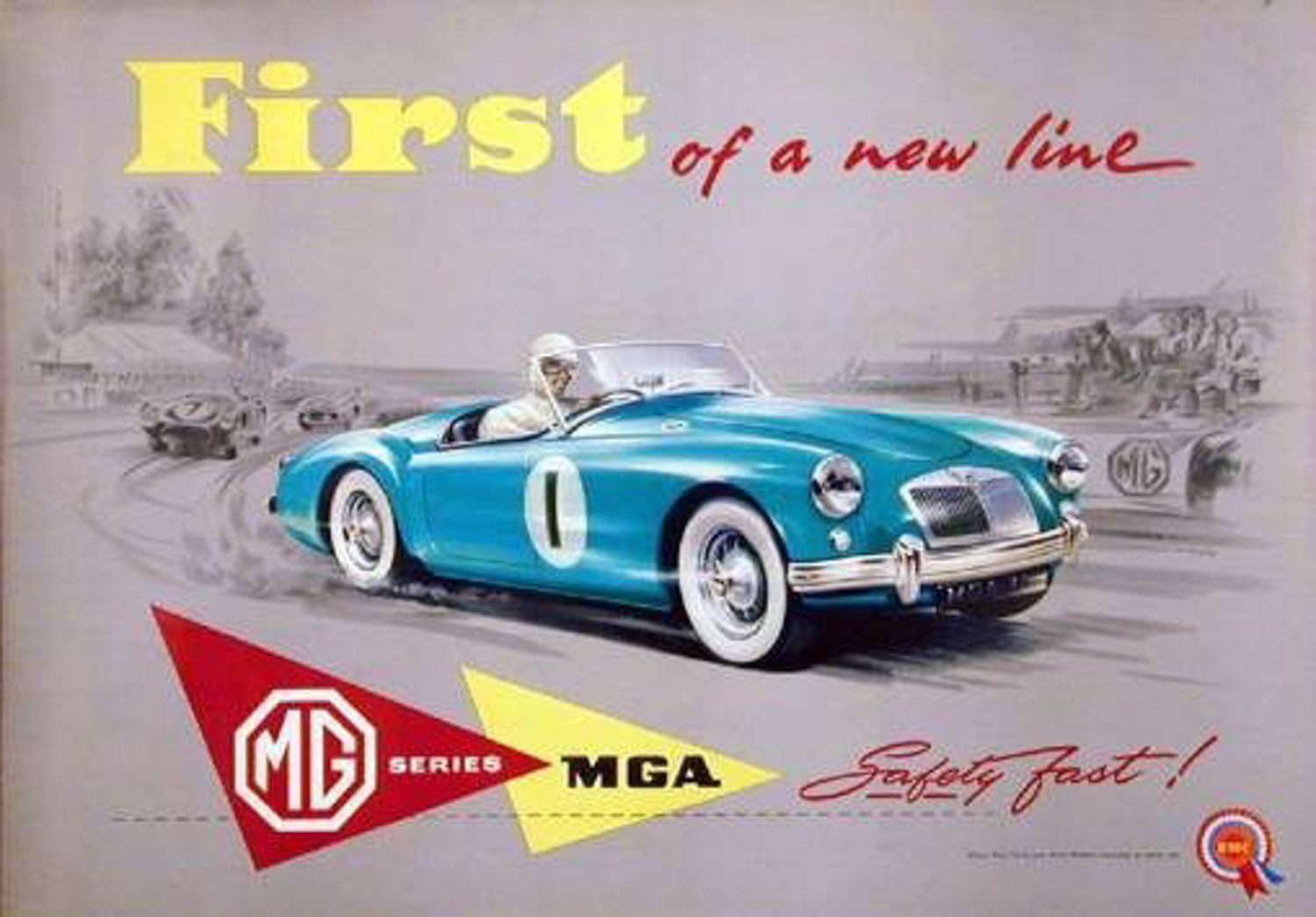The sleek design of the MGA was immediately popular, and MG was interested in seeing it in competition. 