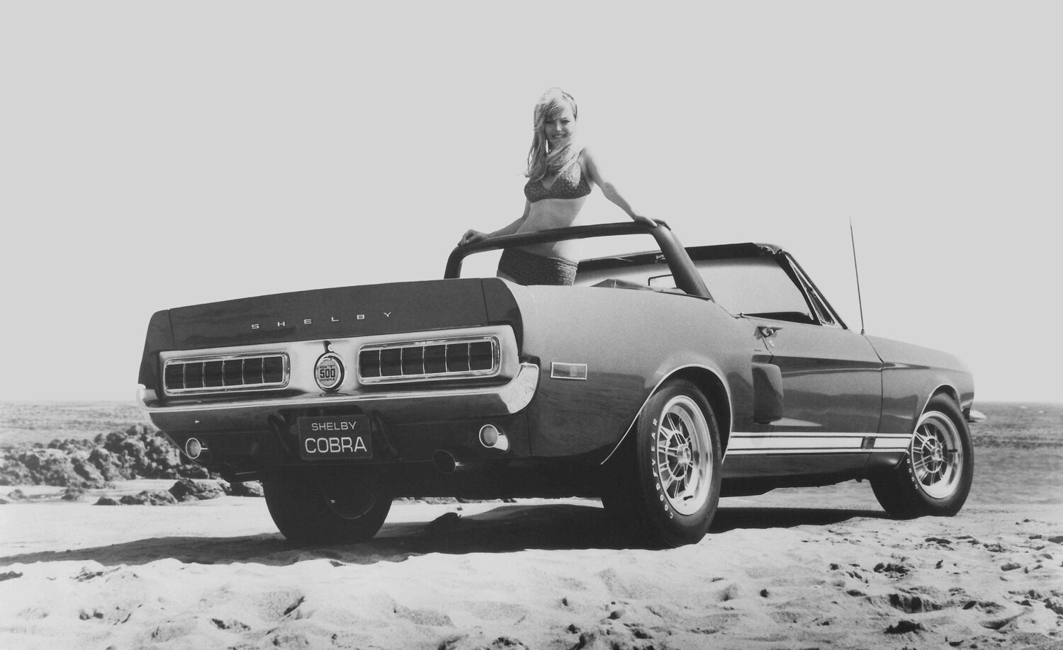 The convertible when ti was used for publicity photos for the '68 model year. 