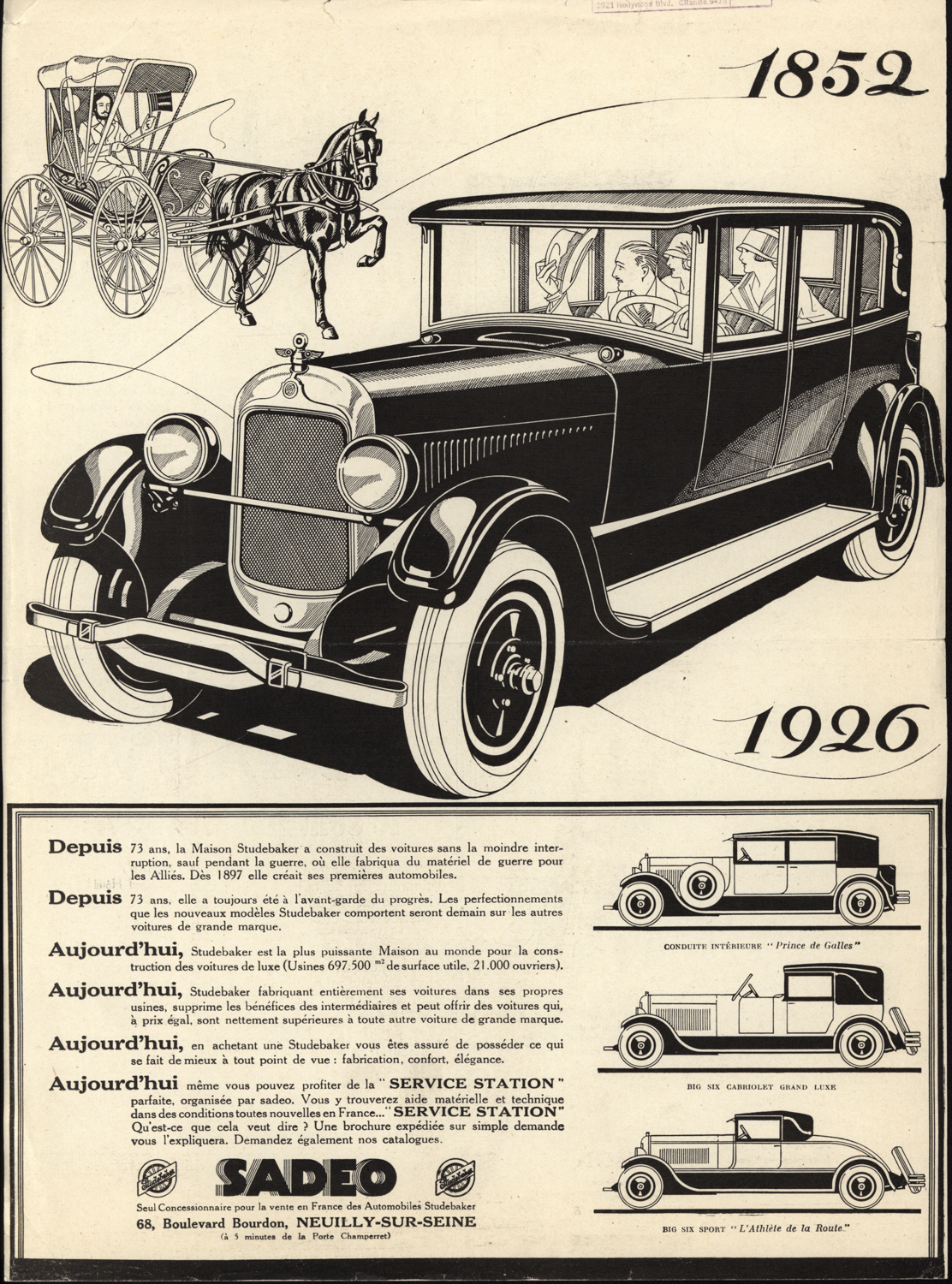 By the mid-1920s, Studebaker's products were taking on a very pleasing appearance. 