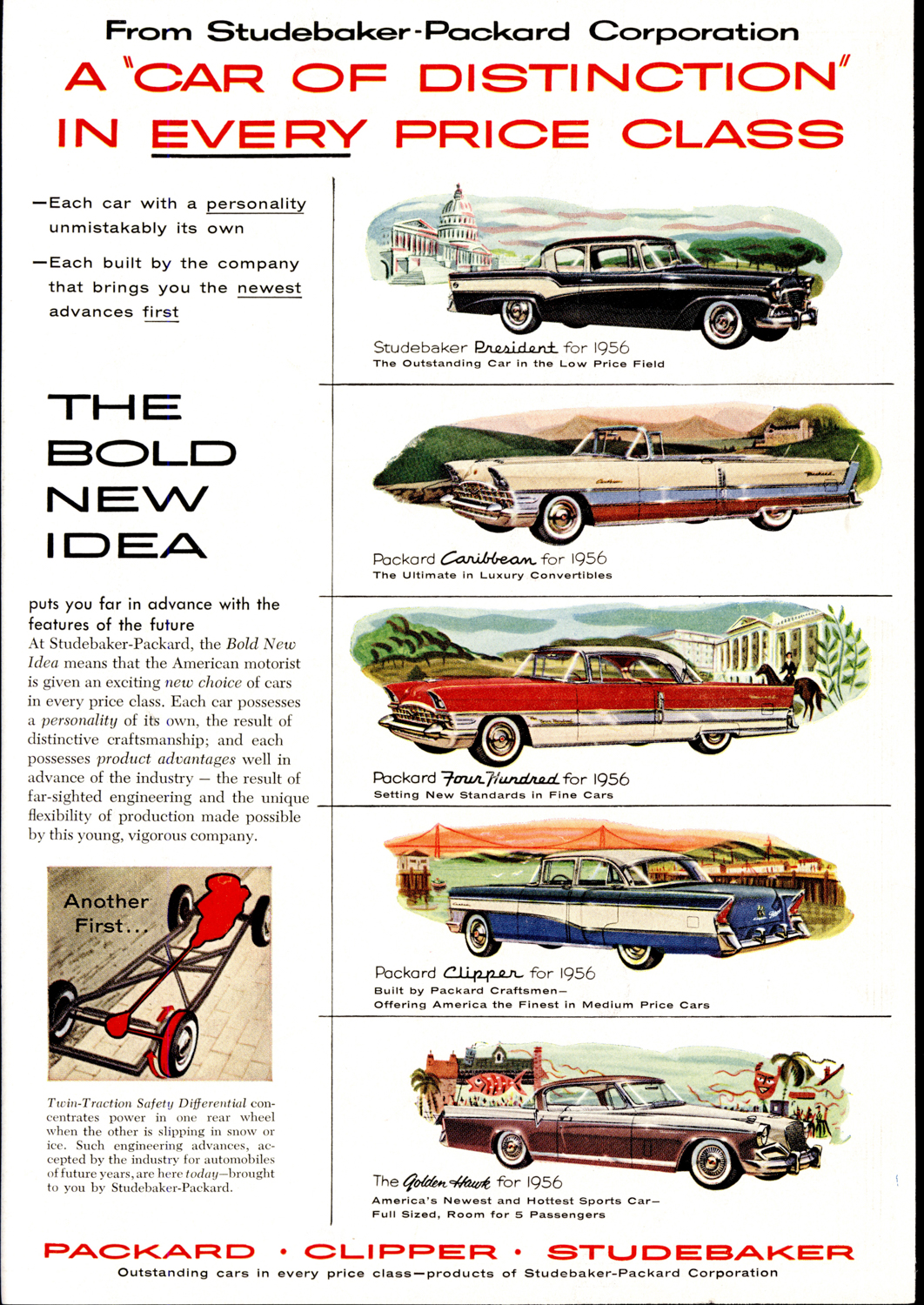 Studebaker-Packard sales were helped by the addition of the Hawk in 1956. 