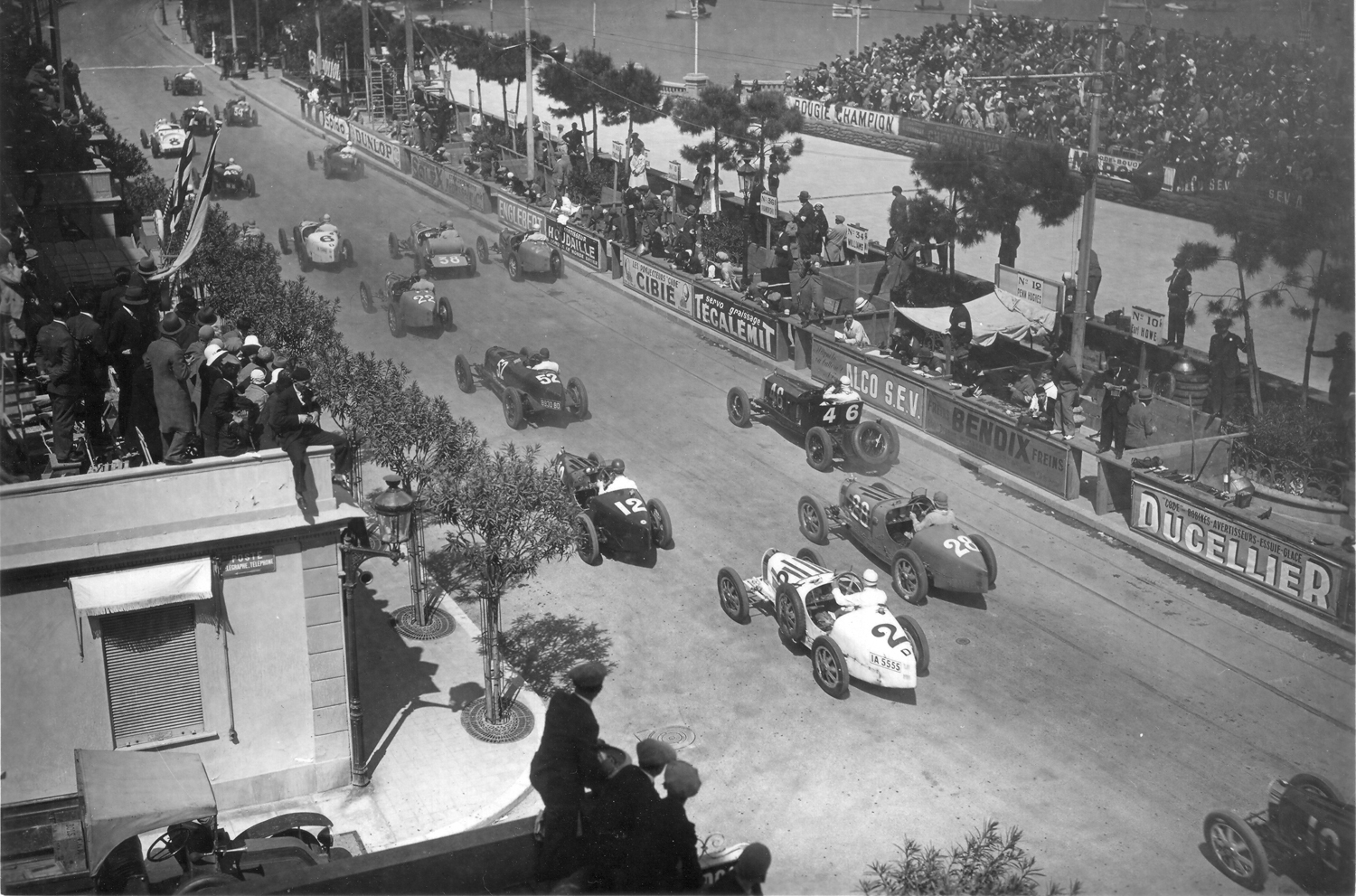 The Bugatti Type 51 at the 1931 Monaco Grand Prix. 