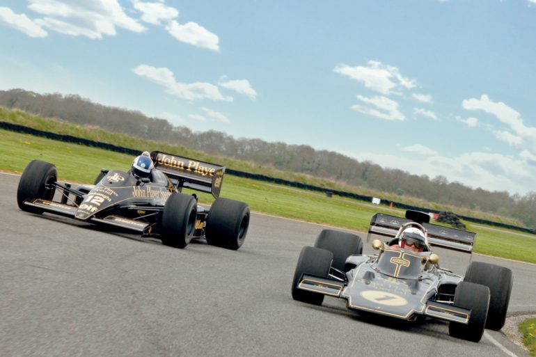 1972 Lotus 72D and 1986 Lotus 98T. Photo: Peter Collins