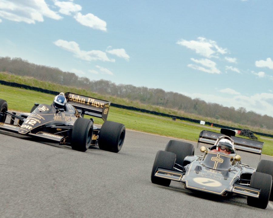 1972 Lotus 72D and 1986 Lotus 98T. Photo: Peter Collins