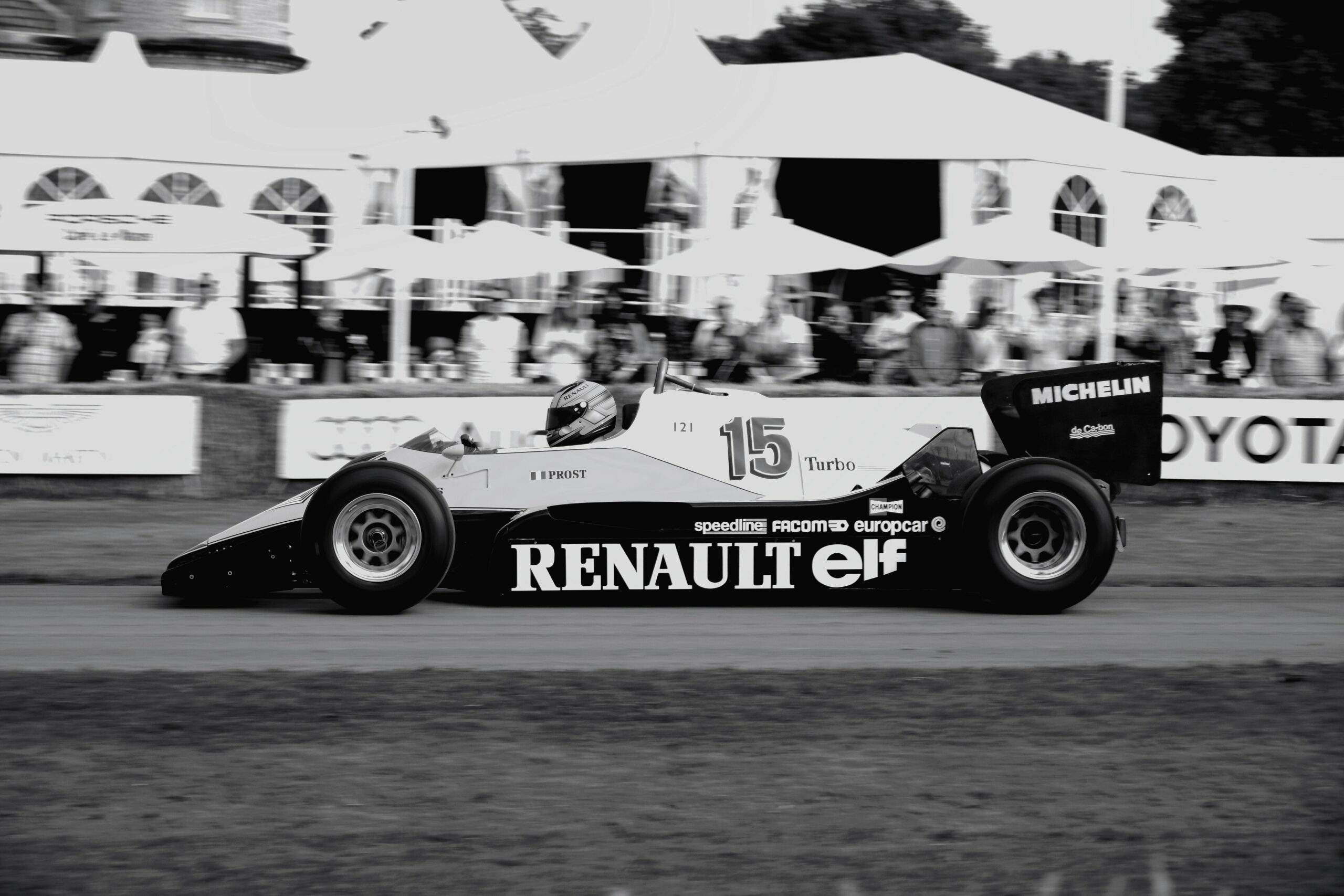 Off the last turn Long Beach '78, Niki Lauda in his Brabham…