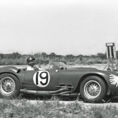 Juan Manuel Fangio in Maserati at Sebring