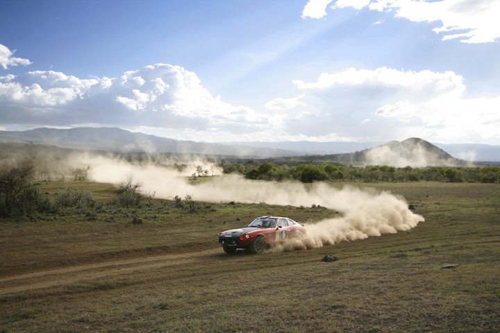 Datsun 260Z of Andrew Siddall during East African Safari Classic Rally 2009