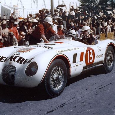 Jaguar C-Type XKC 029 Veracruz at 1954 Carrera Panamericana
