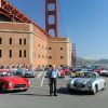 50 years later the Gull Wing Group recreates its June 1961 inaugural photo at Fort Point Park, San Francisco with the founding President, Ernie Spitzer.