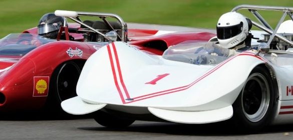 Close racing during Whitsun Trophy - Goodwood Revival 2011