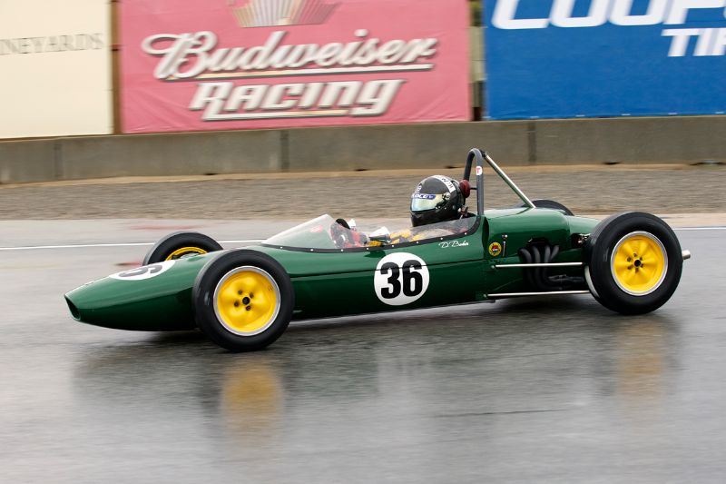Danny Baker in his Lotus 27 Saturday morning.