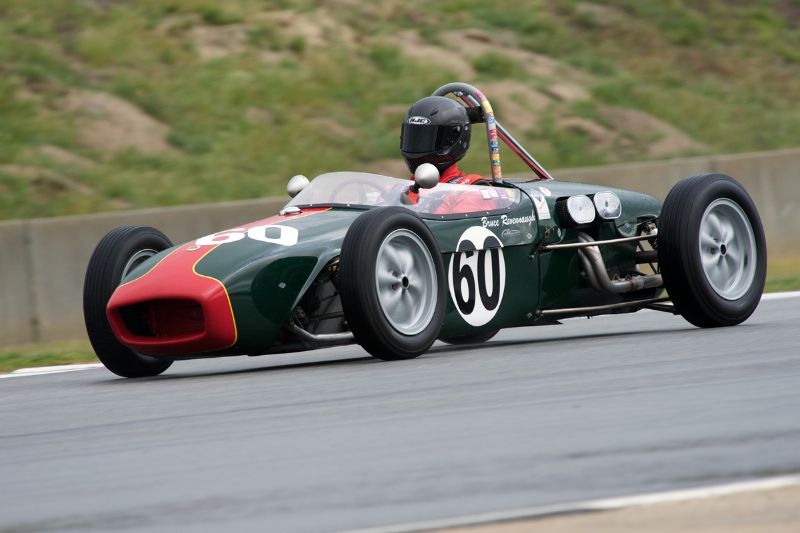 Bruce Revennaugh in his Lotus 18.