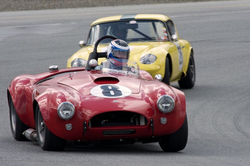 Lorne Leibel in a 1964 Cobra. Turn two late Sunday afternoon.