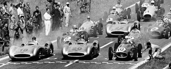 Start of the 1954 French Grand Prix