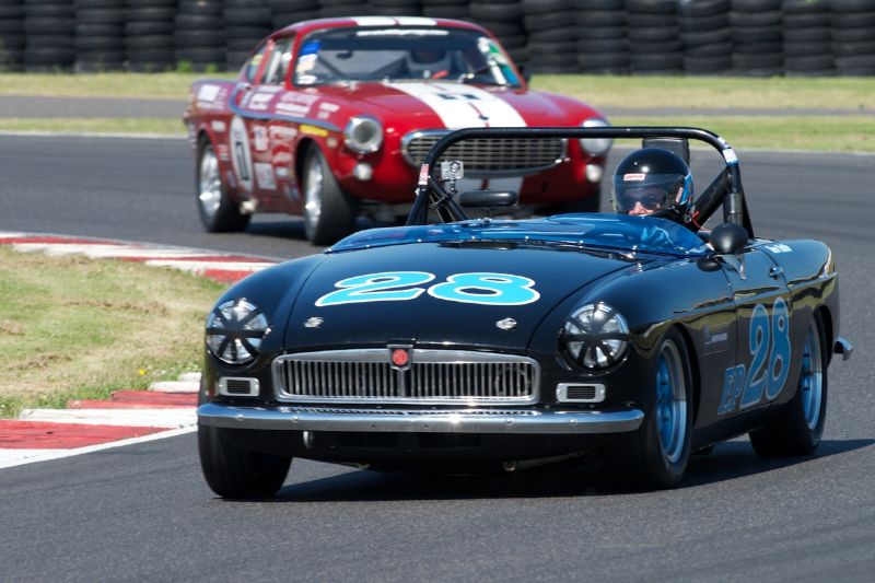 Thomas Tuttle in his 1964 MGB. DennisGray