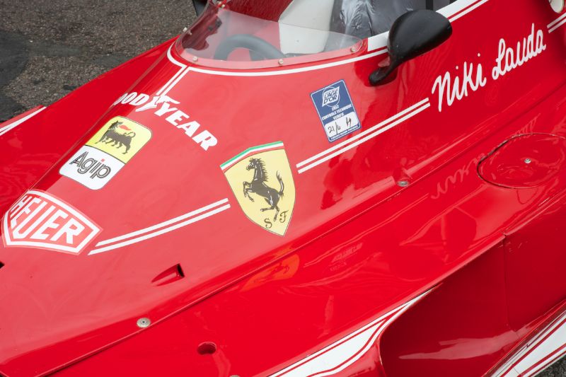 GP Masters grid, Ferrari 312T Peter Falkner