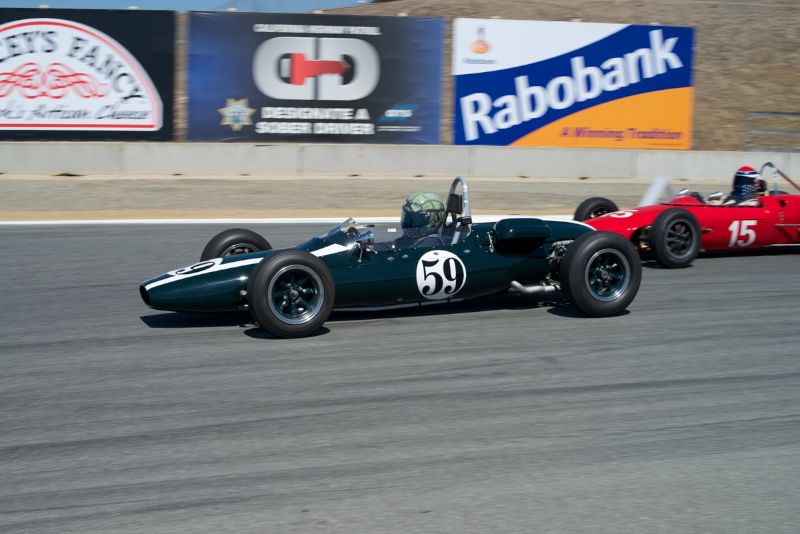 #59 the Cooper T59 F. Jr. driven by Jimmy Domingos. DennisGray
