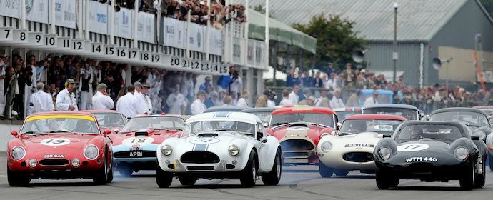 Start of the Royal Automobile Club Tourist Trophy Celebration at the 2010 Goodwood Revival FLUID IMAGES