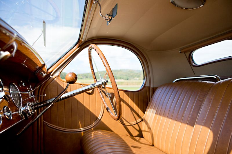 1938 Bugatti 57C Atalante Interior