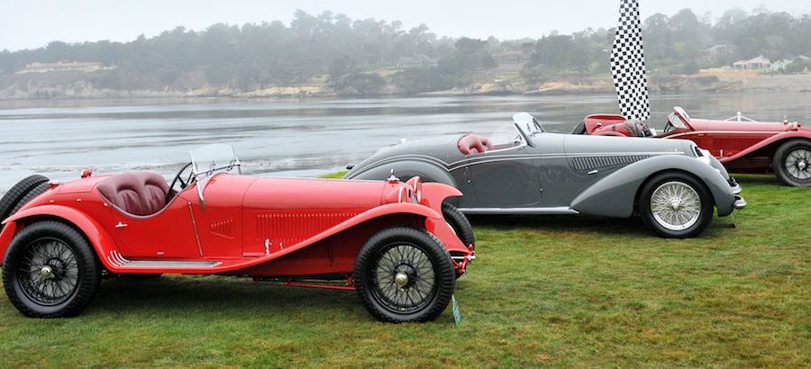 Alfa Romeo 8C Class at Pebble Beach Concours