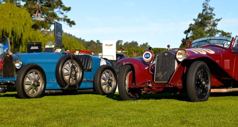 1928 Bugatti Type 35B and 1932 Alfa Romeo 8C 2300 Touring Corto Spider