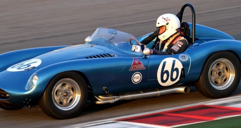 Stephens Steers in his very pretty and very fast 58 Echidna Roadster. Picasa