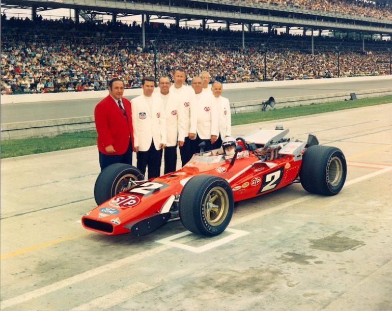 Photo Presse Indy 500 1970 - Mario Andretti Et Andy Granatelli - Noir Et Blanc - Vintage