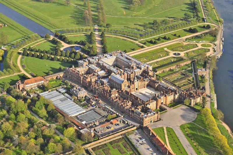 Hampton Court Palace Concours Aerial