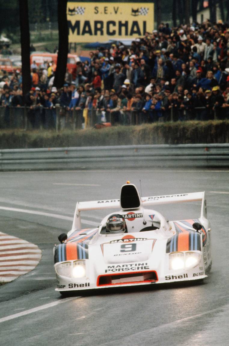 Porsche Type 908 at Le Mans in 1980, racing driver Jacky Ickx and Reinhold Joest, 2nd place