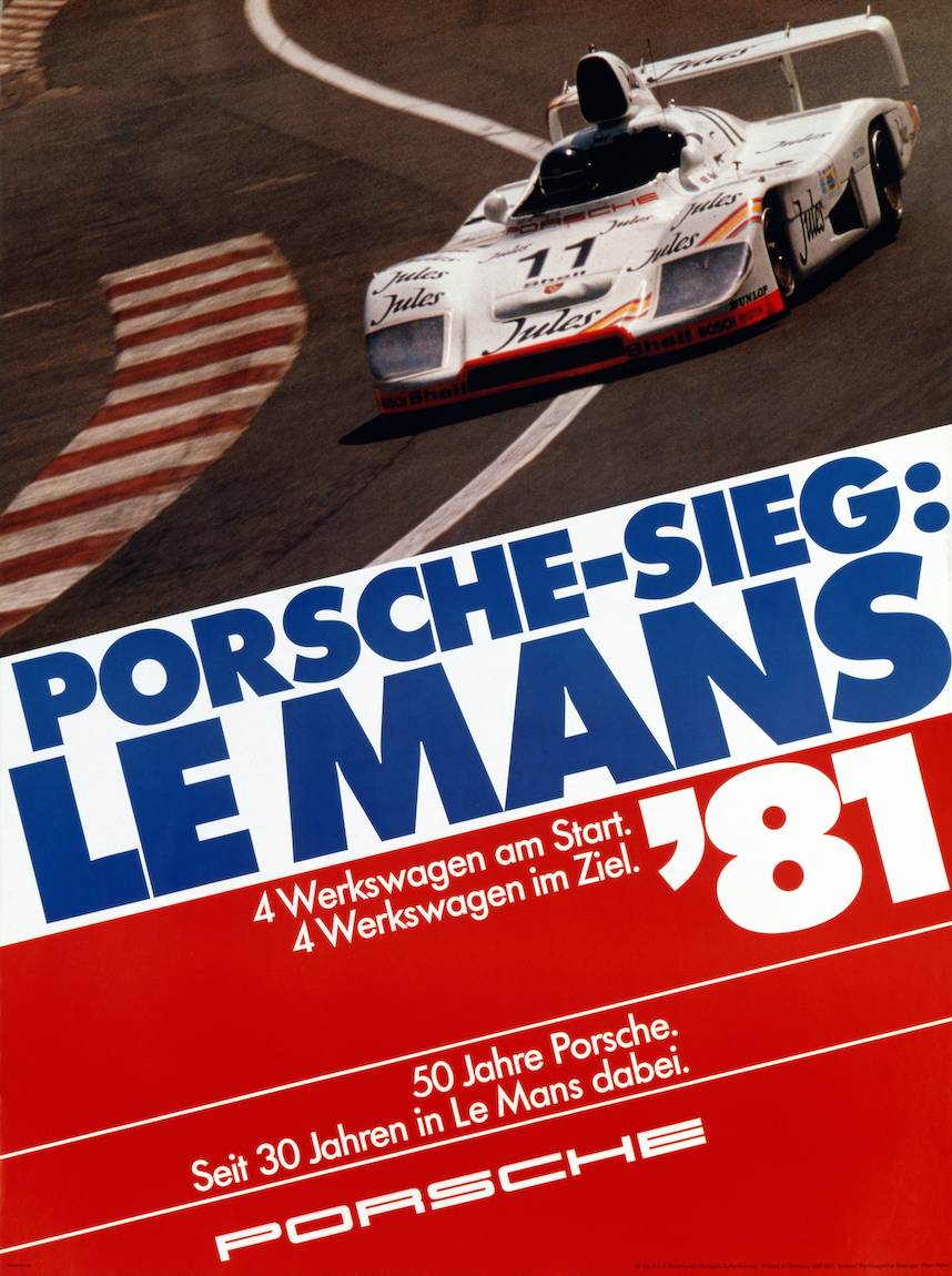 Historical poster Le Mans 1981
