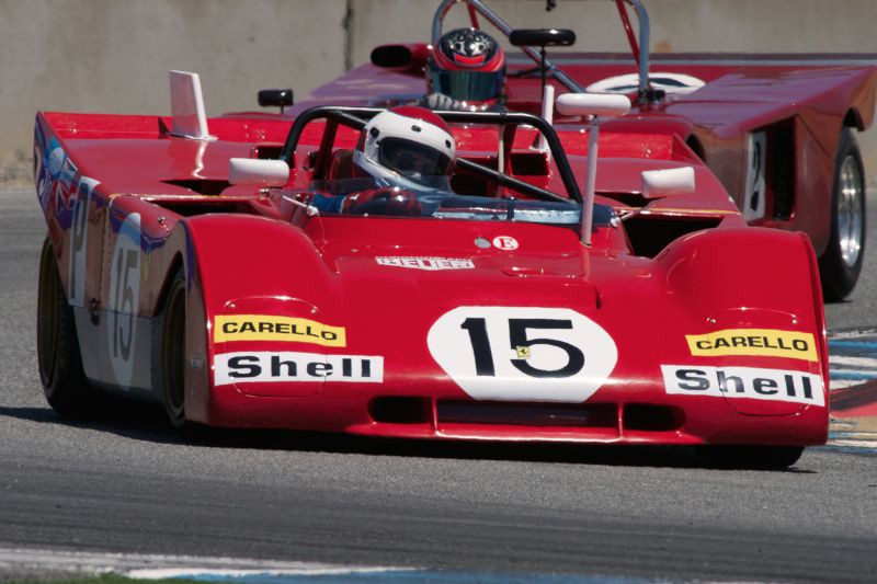 Ernie Prisbe's 1971 Ferrari 312PB in turn eleven. DennisGray