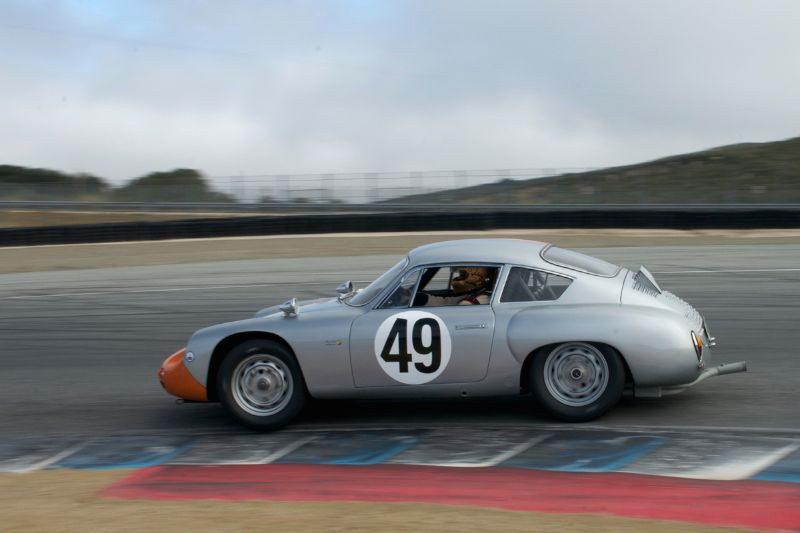 Ranson Webster's 1960 Porsche Abarth in turn eleven Sunday morning. DennisGray