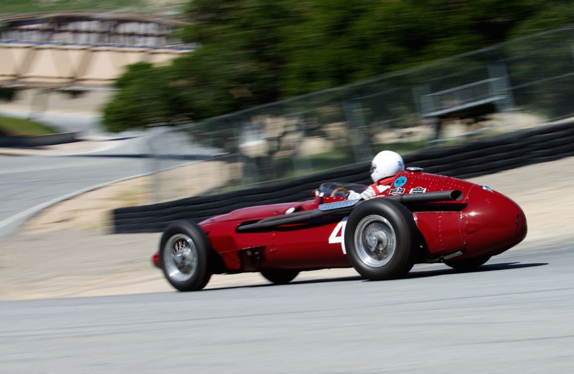 Tom Price down The Corkscrew in his Maserati 250F. DennisGray