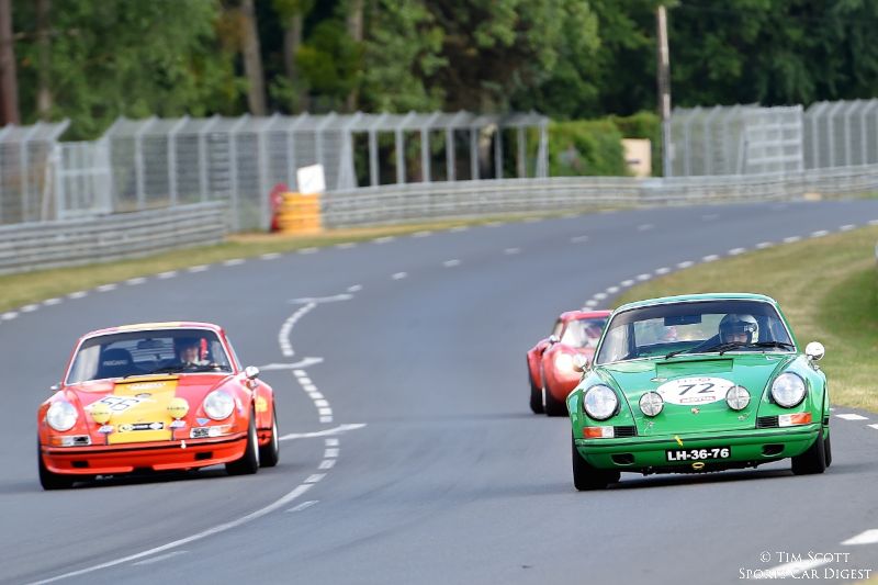 #56 1972 Porsche 911 ST 2.5 and #72 1970 Porsche 911 ST 2.3