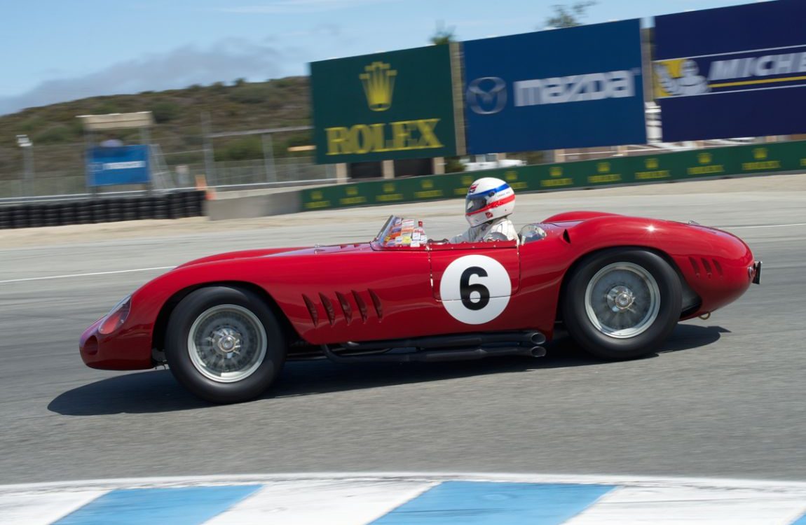 Derek Bell in Jon Shirley's 1957 Maserati 300S. DennisGray