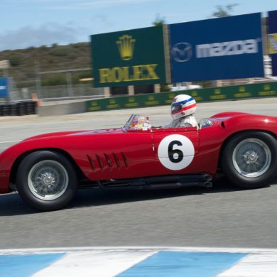Derek Bell in Jon Shirley's 1957 Maserati 300S. DennisGray