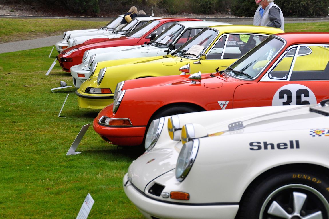 Some of the fantastic Ingram Collection at the 2014 Porsche Werks Reunion